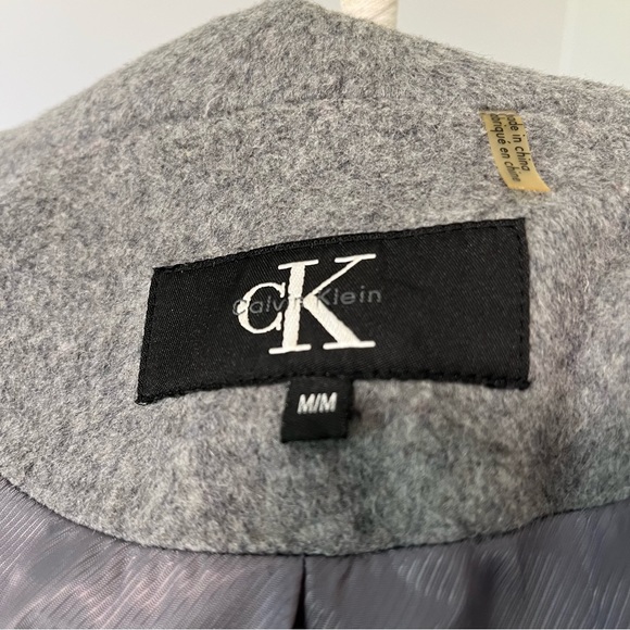 Calvin Klein Wool Trench Coat - Picture 4 of 8